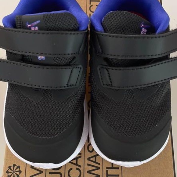 BRAND NEW toddler girl Nike nike star runner double Velcro shoes size 5 C - Picture 3 of 6